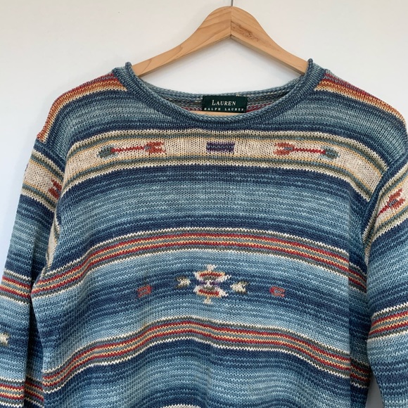 Ralph Lauren Knit Stripe Sweater - Picture 2 of 3
